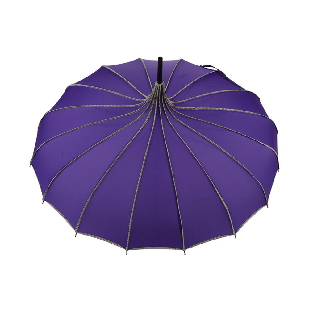 Pagoda Umbrella Vintage Wedding Party Bridal Sun Rain UV Protective Umbrella 16 Bone Pagoda Umbrella Retro Sunshade Umbrella