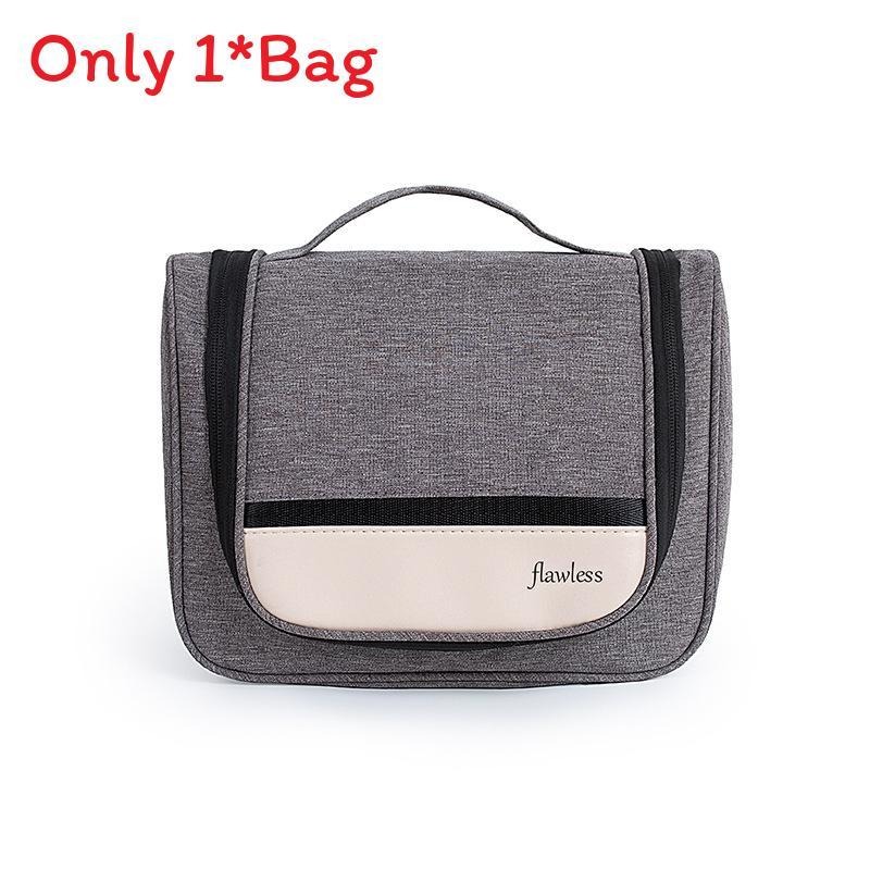Travel Toiletry Bag With Wet And Dry Compartments For Men And Women