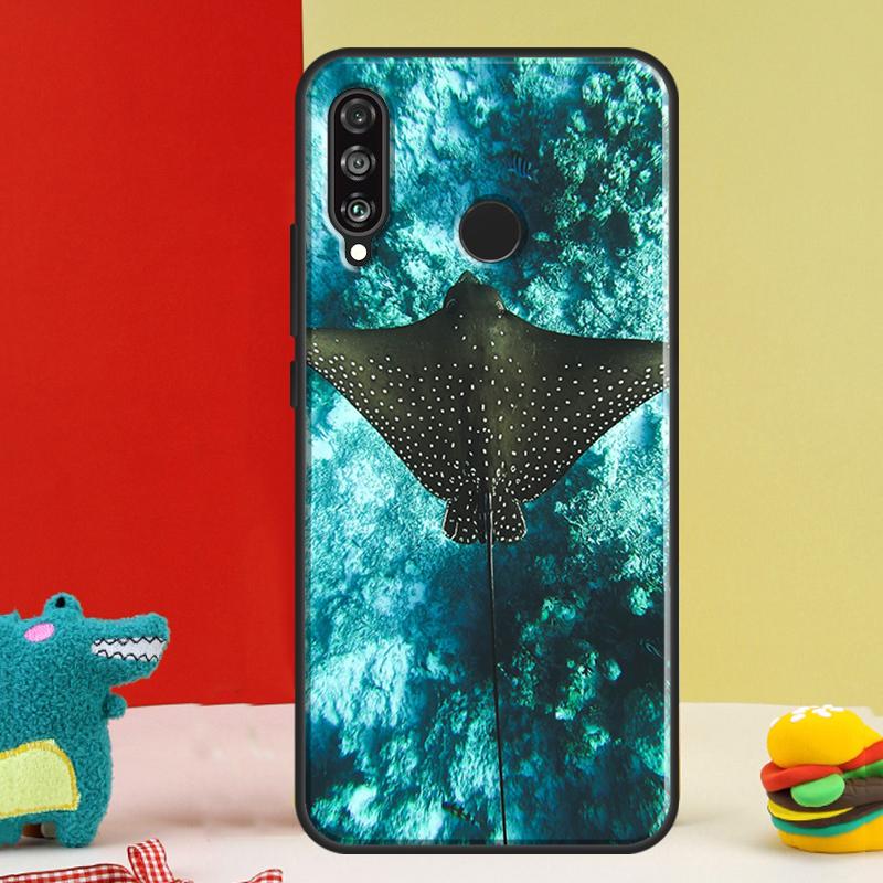 Animal Manta Ray For Huawei Nova 12i 12s 11i 5T 9 10 SE Y91 Y90 Y60 Y70 Y72 Y61 P60 Pro P20 P40 P30 Lite Case