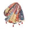 Böhmischer bunter bedruckter Damen-Quastenschal - Perfekt für Strandurlaube und Sonnenschutz