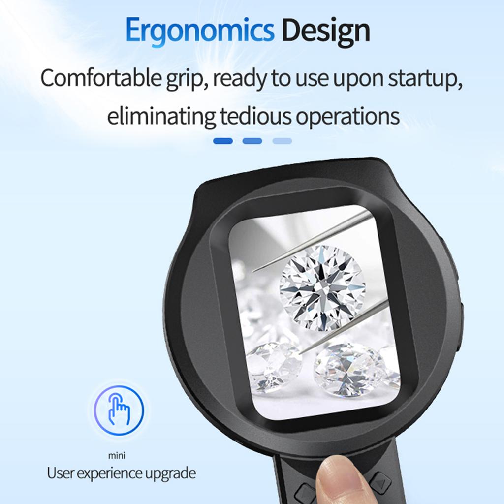 Microscope for Adults Kids 2.8 Inch IPS Screen Digital Microscope 1080P Handheld Coin Magnifier for Coin and Jewelry Collectors