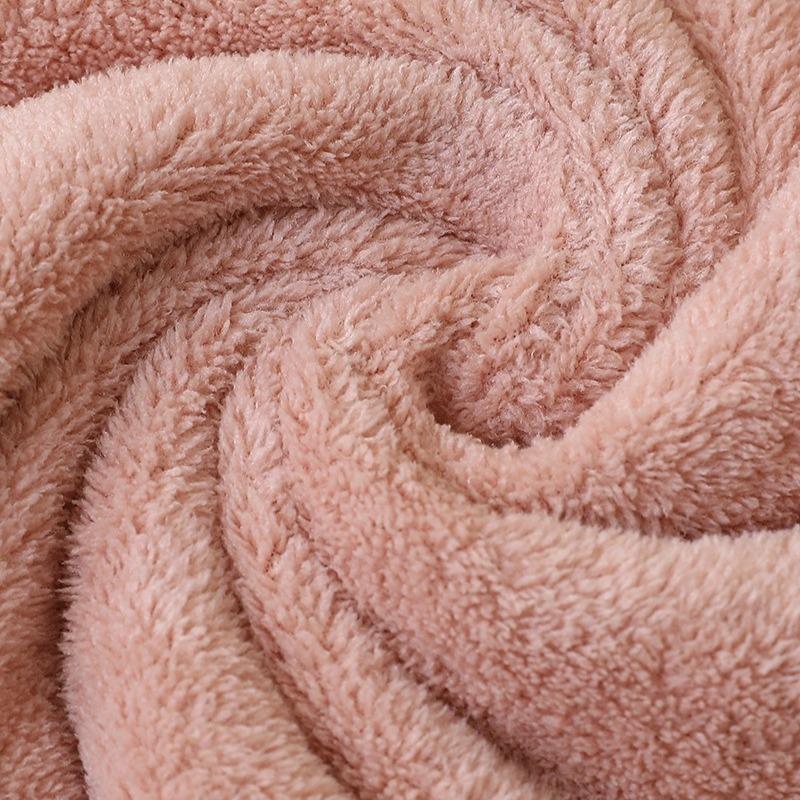 70*140 Coral Fleece Hooded Towel Poncho Kids Bath Robe Baby Shower Absorbent Bathing Wrap