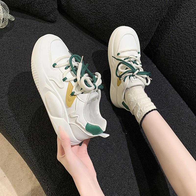 

Кроссовки женские весенние новинки легкие мягкие подошвы удобные кроссовки модные универсальные повседневные кроссовки 40 белый