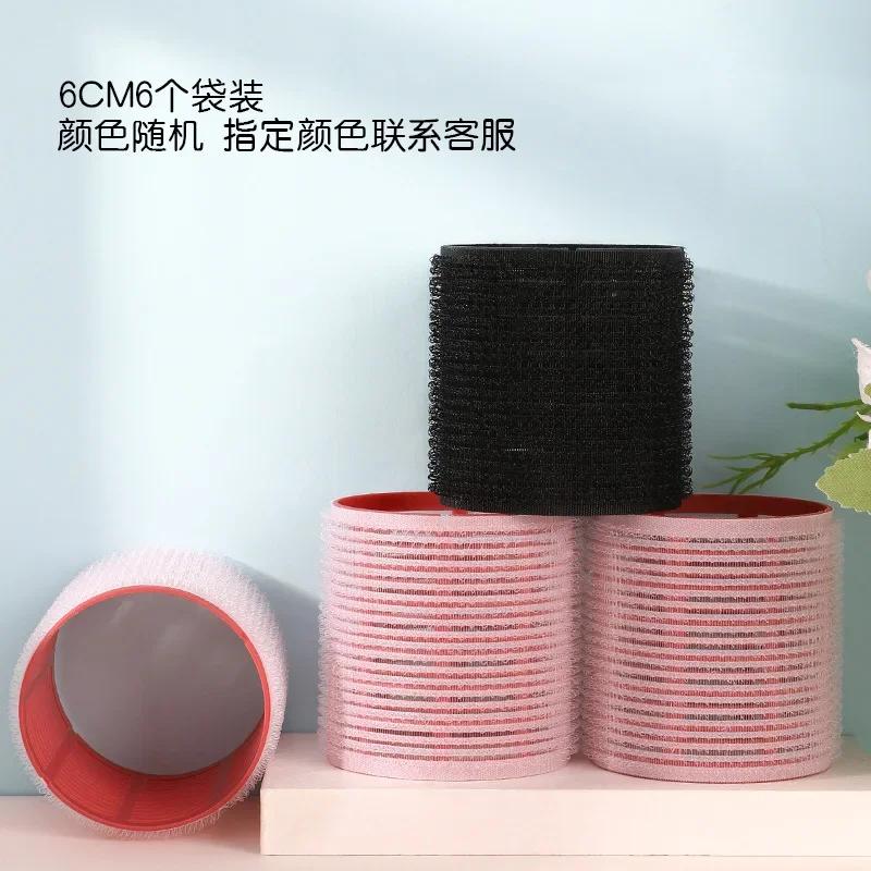 6Pcs Hair Rollers Heatless Curlers No Heat Hair Bangs Volume Salon Hairdressing Curlers Sticky Hair Styling Tool