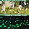 1Pack Wind-Powered Eye Bulbs with 6 Solar-Powered LED Bulbs  Halloween-Themed Outdoor Garden Decor for Yard Lawn Halloween