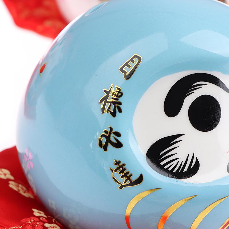 Japanische Keramik-Daruma-Puppe, Glücksbringer, Glücksschmuck, Bastel-Sparschwein