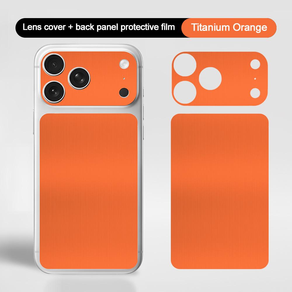 Applicable To iPhone17ProMax Solid Color Upper and Lower Split Back Film Protection, Scratch-proof Apple 17 Pro Soft Film Delivery