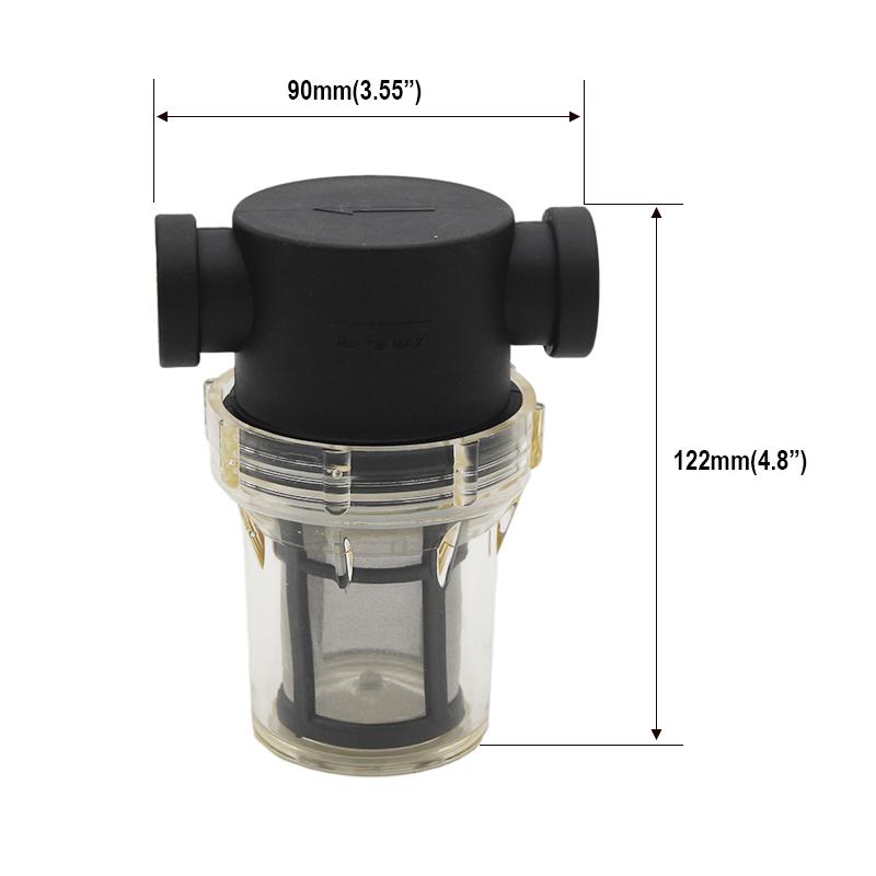 Inline Filter for Home Brewing 150 micron 100 mesh Water & Beer Filtering