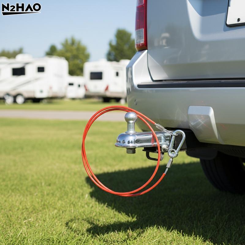 Efficient 1Pcs Trailer Breakaway Safety Cable Clevis End Easy Connection for Towing