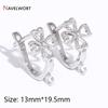 18K Gold Plated Brass Metal Earwires Basic Fasteners,Earring Fixtures,Inlaid Zircon Earring Hooks,Earring Making Supplies