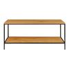 Black Steel TV Cabinet and Black Wood Top - ALTOBUY - Harald - Industrial - Loft - Rectangular