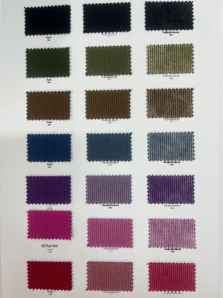 Wax-Dyed Washable Ribbed 2x2 Ice-Feel High Elastic 300g Retro Distressed Fabric, Salt-Fried Snowflakes Finish