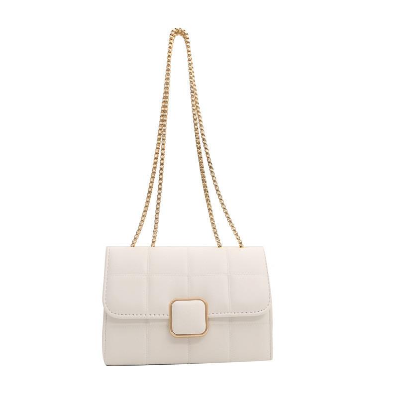 2024 New Fashion Simple Texture Casual Shoulder Bag Women Chain Small Square Bag Korean Version Street Trend