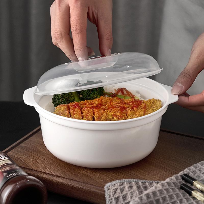 Microwave Oven Special Box Heated Soup Pot Rice Steamed Steamed Buns With Lid Eco-Friendly Food Grade Kitchen Tool