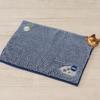 Senko My Neighbor Totoro Fluffy Cat Bus Bath 35 x 50 Navy 65609 Mat, Approx. cm, Blue, Absorbent, Quick-Drying Microfiber,