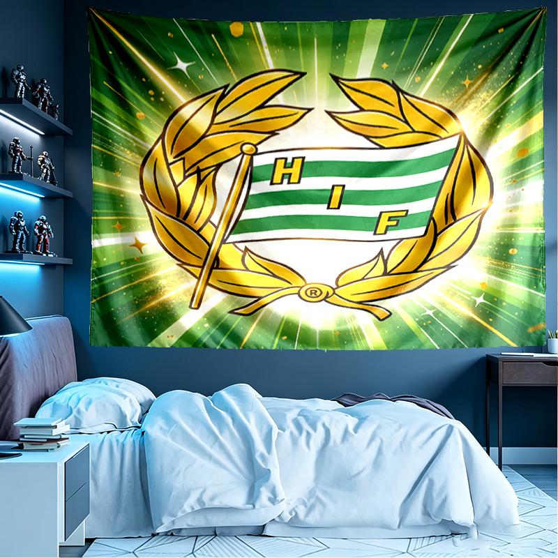 Hammarby IF Print Tapestry, Lightweight Wall Hanging, for Bedroom, Dorm, Living Room, Home Art Decor, Birthday Christmas Gift