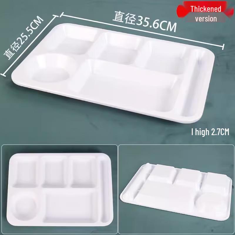 

A5 Melamine 6-Compartment Divided Canteen Tray