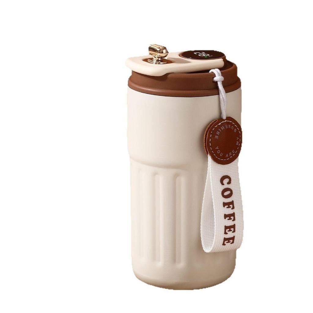 316 Stainless Steel Smart Display Insulated Coffee Mug, Large Capacity with Custom Logo