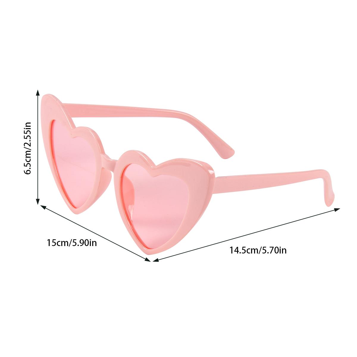 

6/8 Pairs Love Heart Shaped Sunglasses Bachelorette Bride Bridesmaid Sunglasses Vintage Retro Glasses for Wedding Decor Women