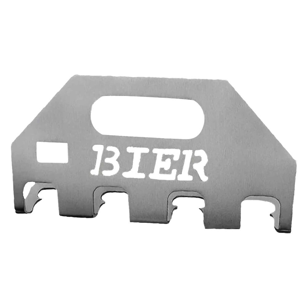 

Stainless Steel Beer Cup Holder Wear Resist Beer Bottle Carrier Reusable Heavy Duty Can Opener for Bar BBQ Beer