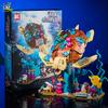 Non-Toxic 1271Pcs Moc Sea Turtle Fish Model Building Block Animal Series Brick Construction Toy For Children Desk Home Decoration