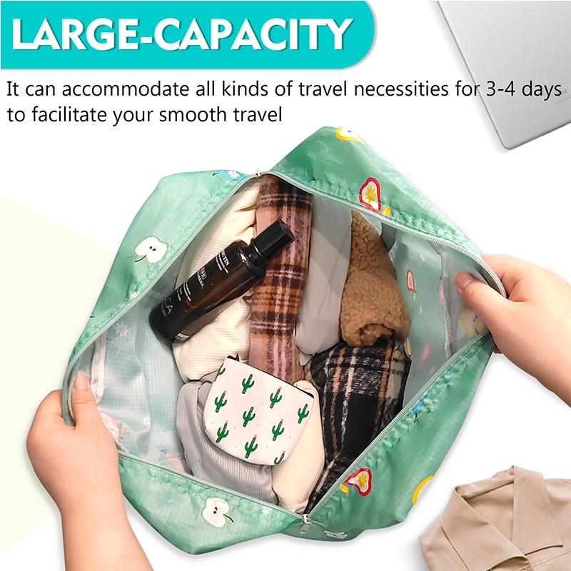 Large Capacity Travel Bag Foldable Travel Bag Suitable For Business Trips Travel Sports And Fitness Weekend Overnight Bags Women