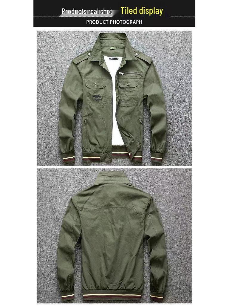 Men's Summer Workwear Set: Thin Cotton Long Sleeve, Wear-Resistant, Stain-Resistant, Ideal for Welding and Auto Repair