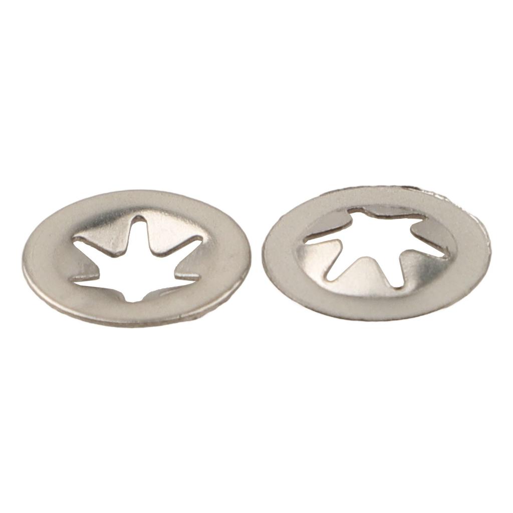 200pcs Internal Tooth Lock Washer Quick Washer Plum Blossom Snap Ring Bearing Internal Tooth Locking Gasket Fasteners Hardware