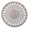 Boho Woven Wall Art Handmade 30/35CM Round Placemat Coaster Pot Holder Multi-Purpose Wall Hanging for Living Room Decor