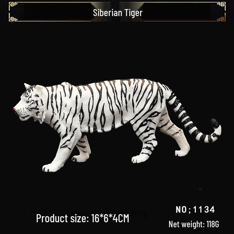 Realistic Wild Animal Toy Set: Large Tiger, Saber-toothed Tiger, Bengal Tiger for Kids' Play