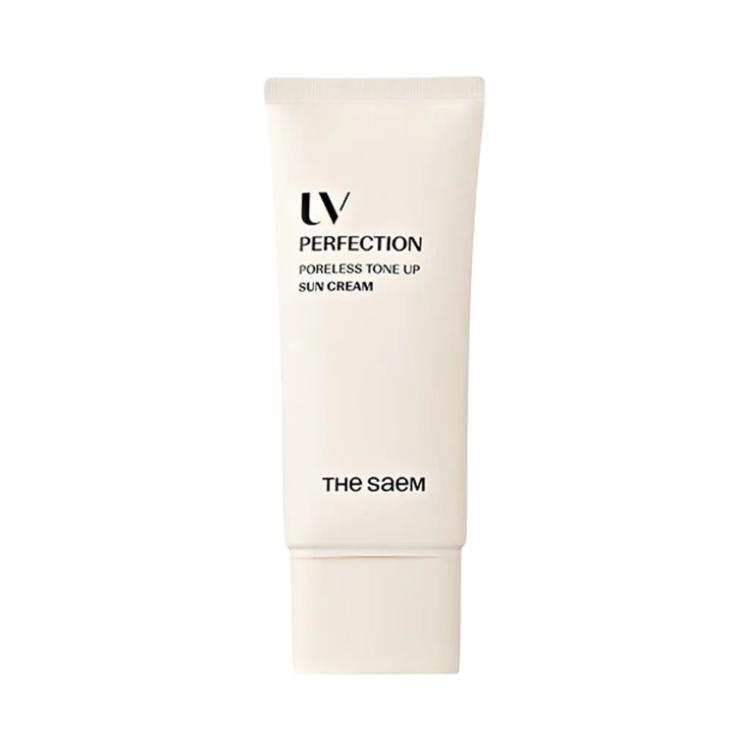 [THE SAEM] UV Perfection Poreless Tone-Up Sun Cream SPF50+ PA++++ Brightening & Pore-Refining Sunscreen – 50ml