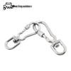304 Stainless Steel 8-Shaped Rotating Nut Ring for Pet Leash Connector