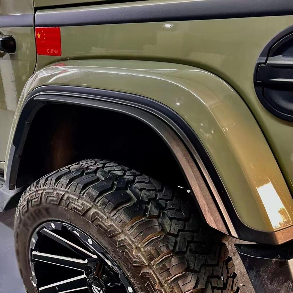 4pcs Car Wheel Mudguards Fender Flares Wheel Eyebrow Trim for Jeep Wrangler JL 2018+ Low Fender Models