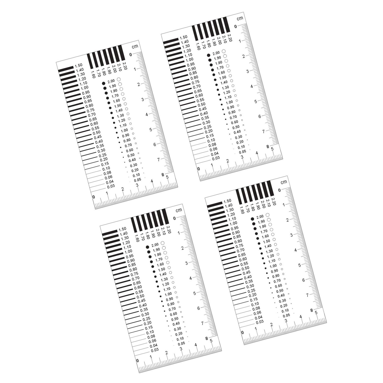 

Пластиковые Карты-Шаблоны для Измерения Дефектов Поверхности с Двусторонним Ламинированным Покрытием для Измерения Дефектов Материала, Тест на Трещины
