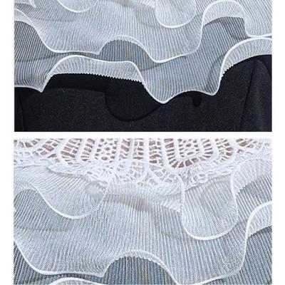 Vintage Lace Capelet Shawl For Women Elegant Breathable Cotton Polyester Blend Multipurpose Collar Accessory