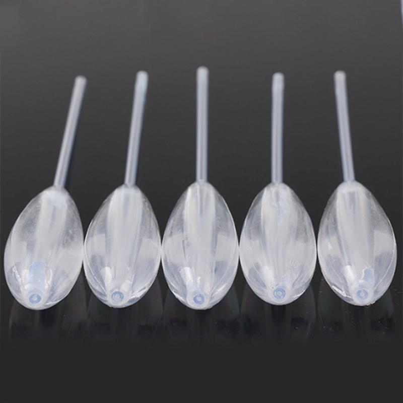 5Pcs Acrylic Fishing Float Clear Sinking Casting Bobbers Bombarda Sinking Fishing Spinning Float Fishing Bobbers