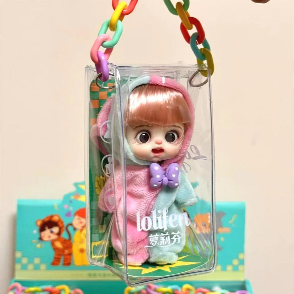 13cm Mini panenka BJD kloubové tělo Úsměv Překvapený výraz Panenky pro dívky Série zvířecích kostýmů Dárek pro dívku Anime SD
