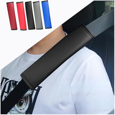 Car Accessories Seat Belt PU Leather Safety Belt Shoulder Cover Breathable Protection Seat Belt Padding Pad Auto Interior Access