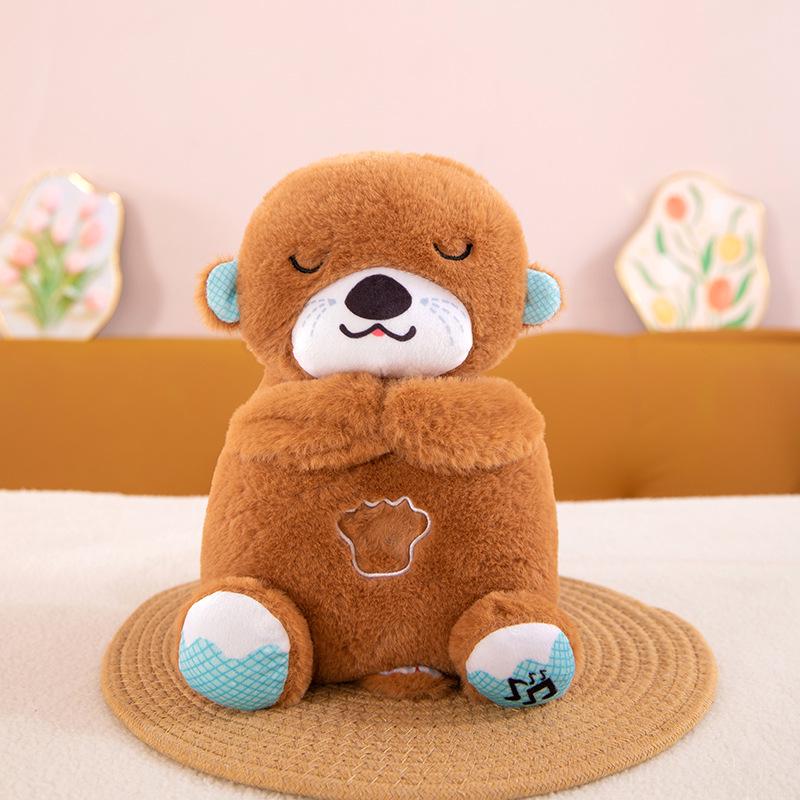 

Breathing Light-Up Bunny Plush Toy for Baby Comfort and Sleep 25cm
