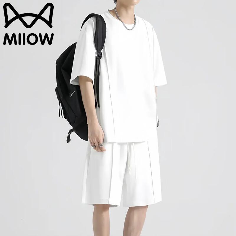 MaoRen Men's Lightweight Casual T-shirt and Shorts Set