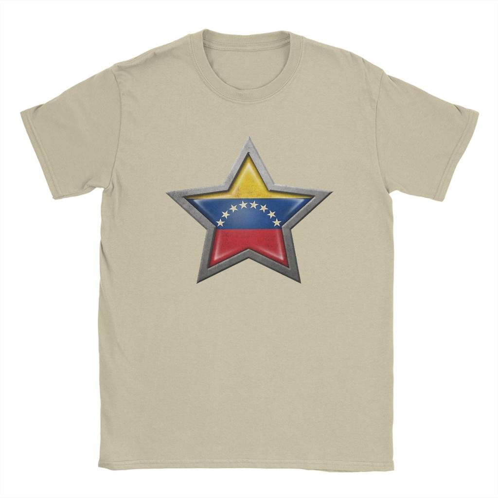 Venezuela Flag Venezuelan Unisex T Shirts Novelty Tees Short Sleeve Round Neck TShirts 100 Cotton Graphic Tops