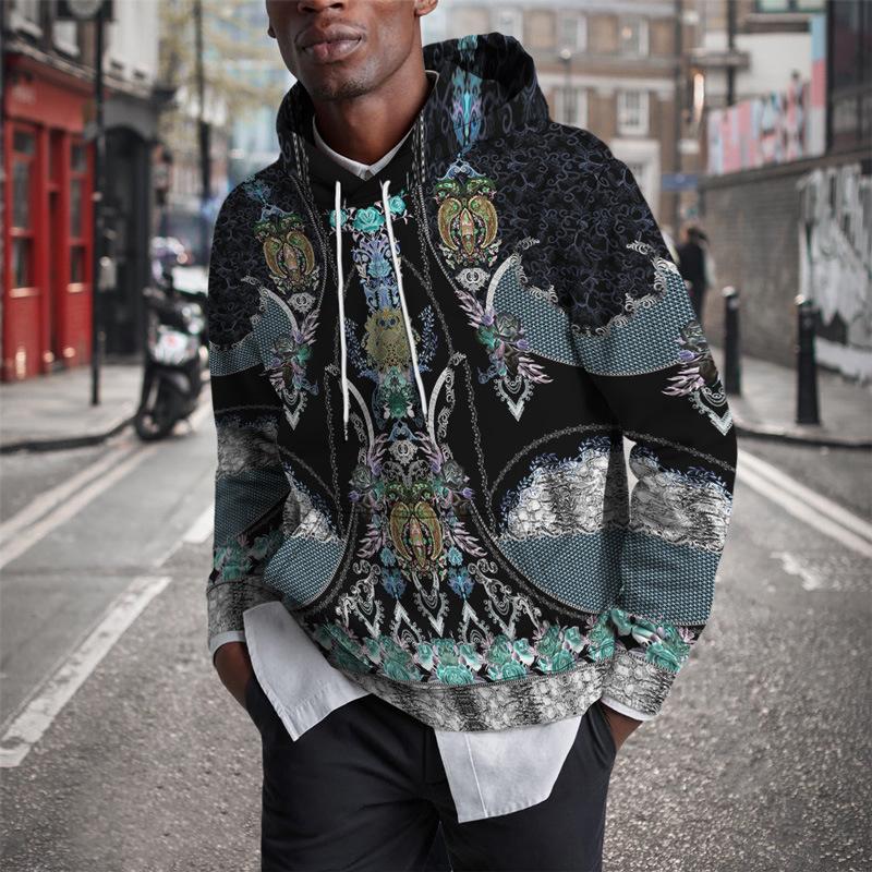 

Осенняя новая мужская тонкая толстовка с принтом синей короны, повседневная, удобная толстовка с 3D цифровой печатью для мужчин и женщин, бейсбольная форма для пар XS синий