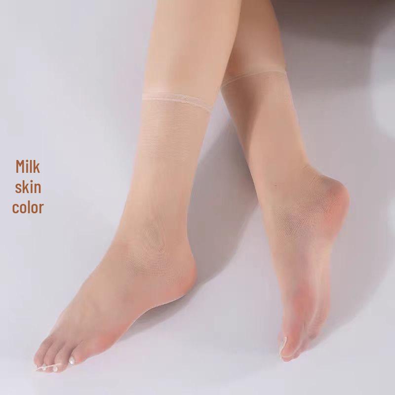 SK Invisible Seamless Crystal Silk Ultra-Thin Transparent Short Socks for Summer