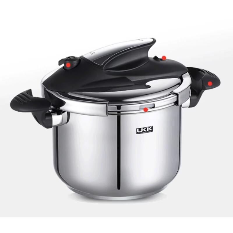 UKK German 304 Stainless Steel Shark Lid Pressure Cooker