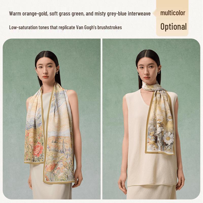Shanghai Story 100% Mulberry Silk Scarf