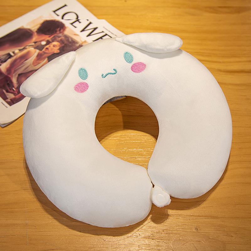 Urocza poduszka podróżna w kształcie litery U: Podróż, Drzemka w biurze, Kreskówkowa pluszowa poduszka pod szyję