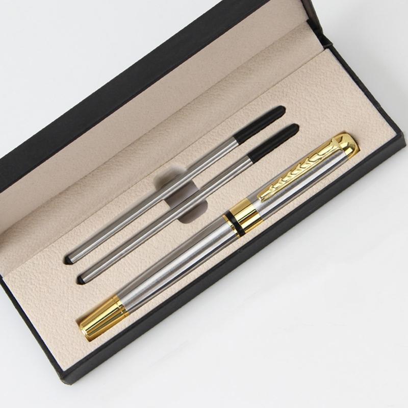 Balení v krabičce Vysoce kvalitní 0,5mm sada kovového podpisového pera Business Office kuličkového pera