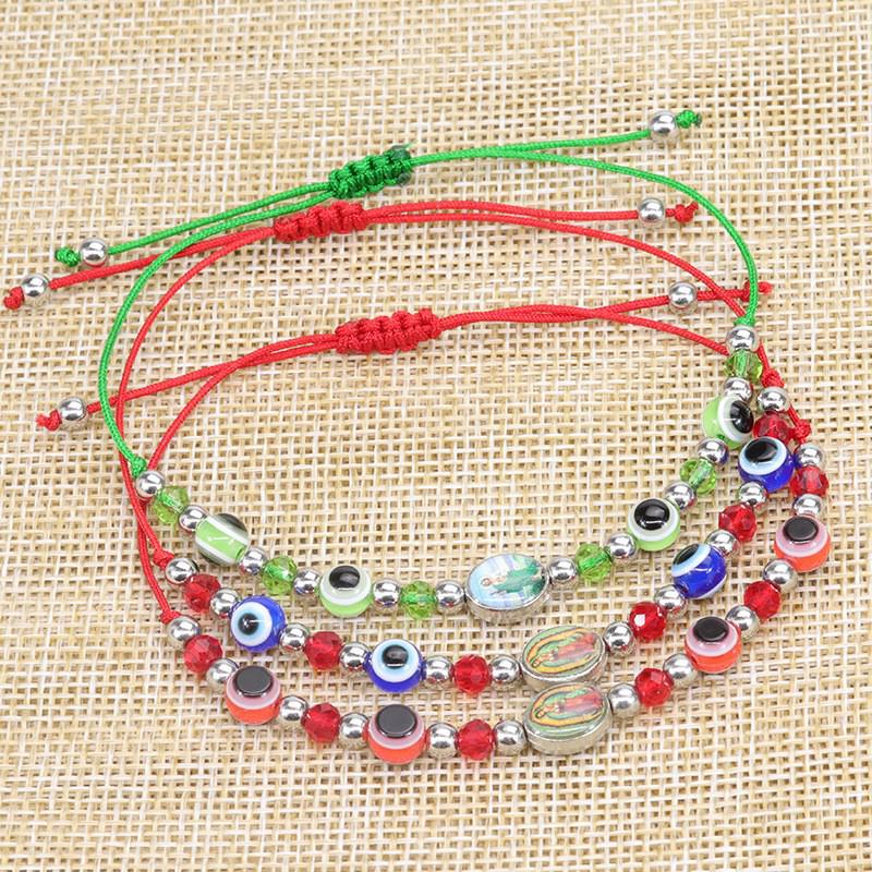 Bohemian Hand-woven Colorful Seed Bead Adjustable Bracelet with Rhinestone Connector