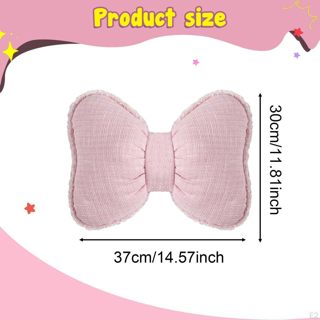 Bowknot Pillow Back Support Home Furnishing Bedside Cushion Sofa Throw for Office Chair