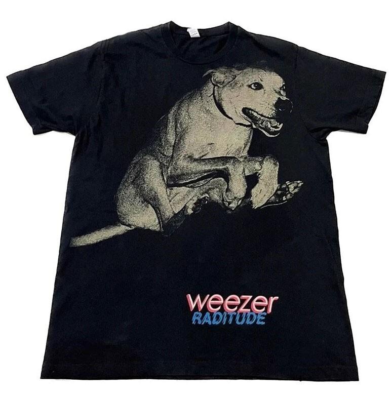 Retro Weezer Raditude rock band black t-shirt, Weezer Album, rock band shirt Unisex T-Shirt L